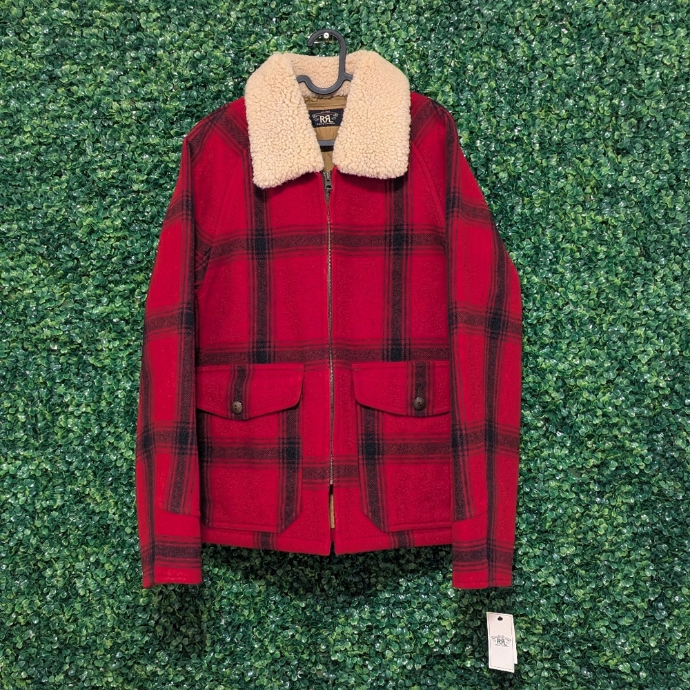 Ralph Lauren RRL Kaplan Checked Field Jacket, Menâs Size M NWT